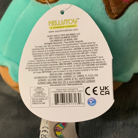 Kellytoy Squishmallow Maya Mint Ice Cream Sundae Plush Toy Stuffed Animal 5” - Picture 9 of 9